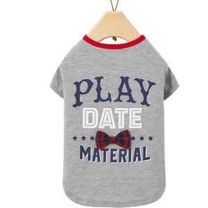 LIKE NEW! Play Date Material Dog T-Shirt